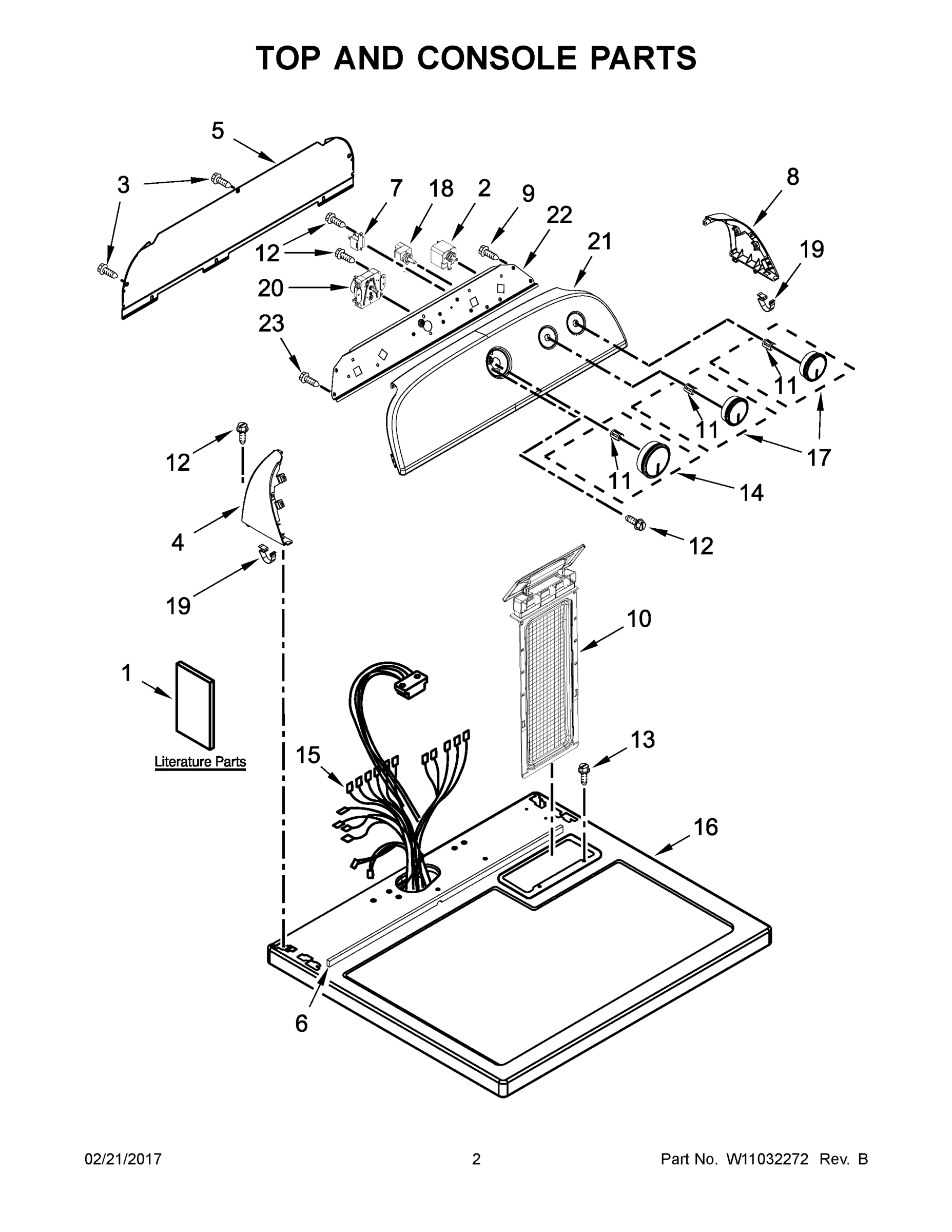02 - TOP AND CONSOLE PARTS