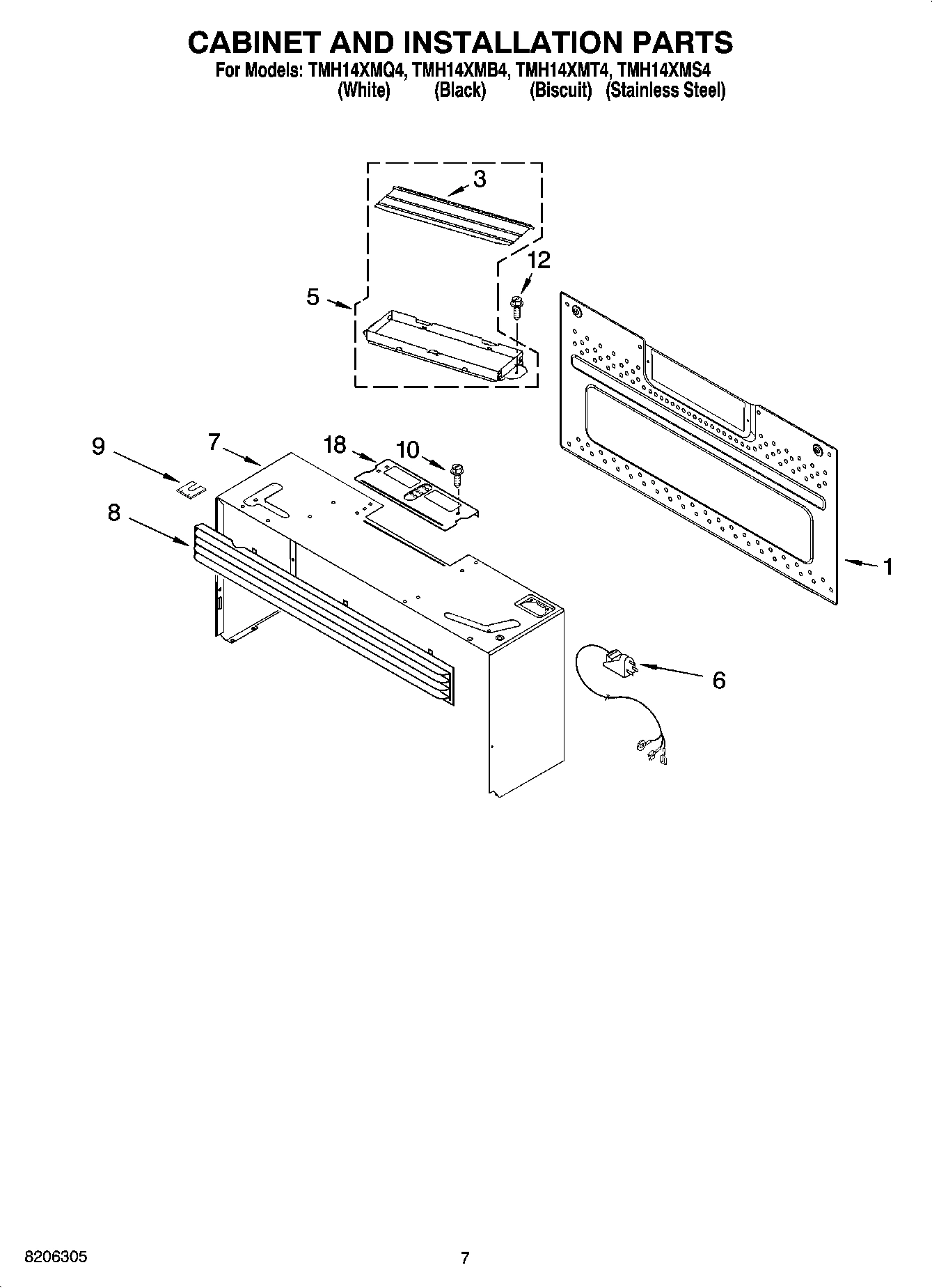 06 - CABINET AND INSTALLATION PARTS
