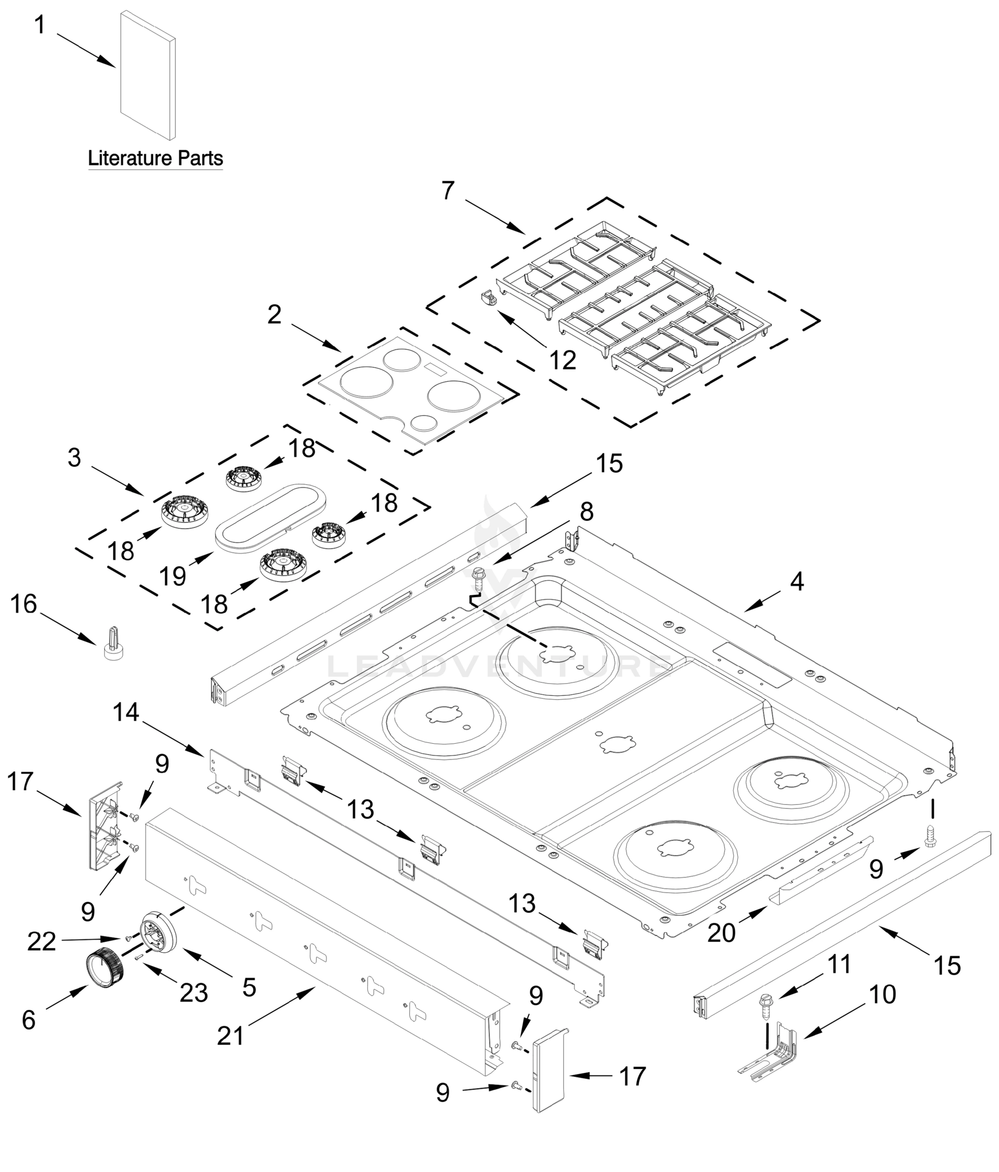 COOKTOP PARTS