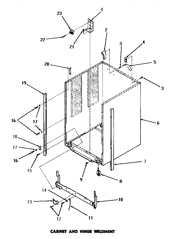 03 - CABINET & HINGE WELDMENT