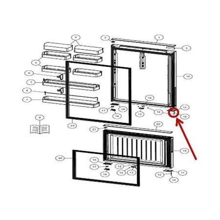 817825P Fisher & Paykel Refrigerator 8x22 Waf