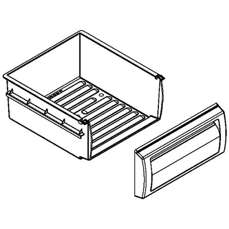 W10407625 Whirlpool Refrigerator Crisper Pan