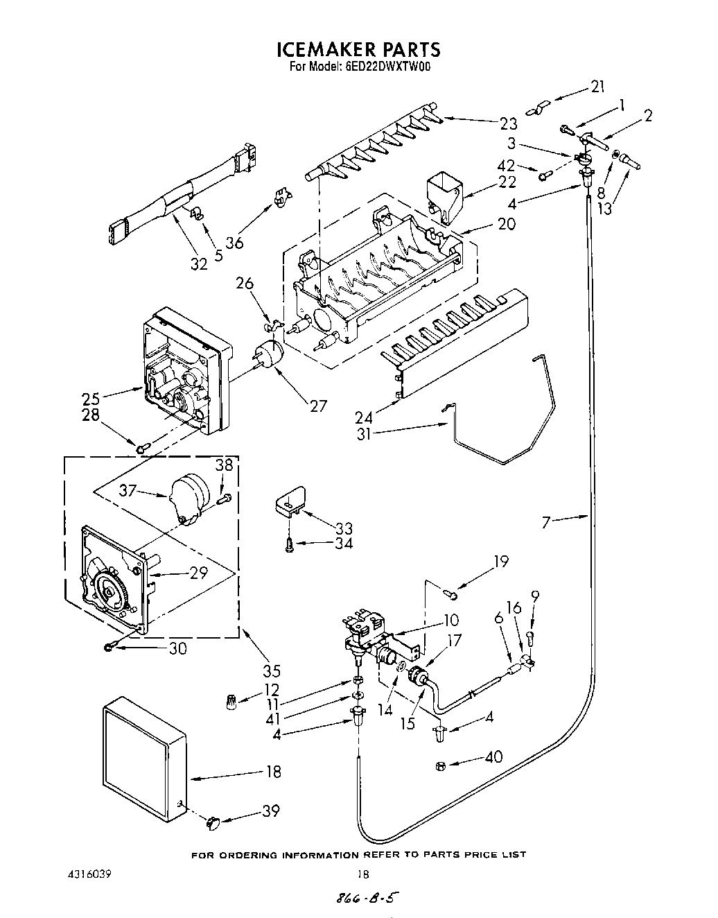 14 - ICE MAKER , LIT/OPTIONAL