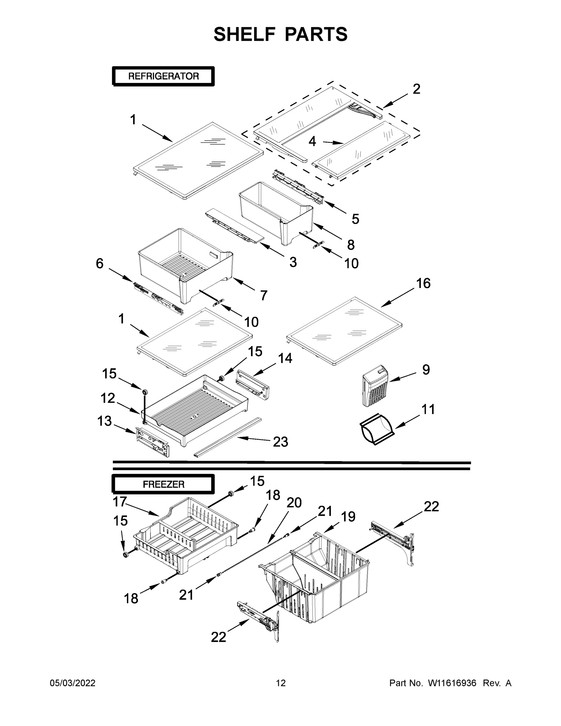 07 - SHELF PARTS