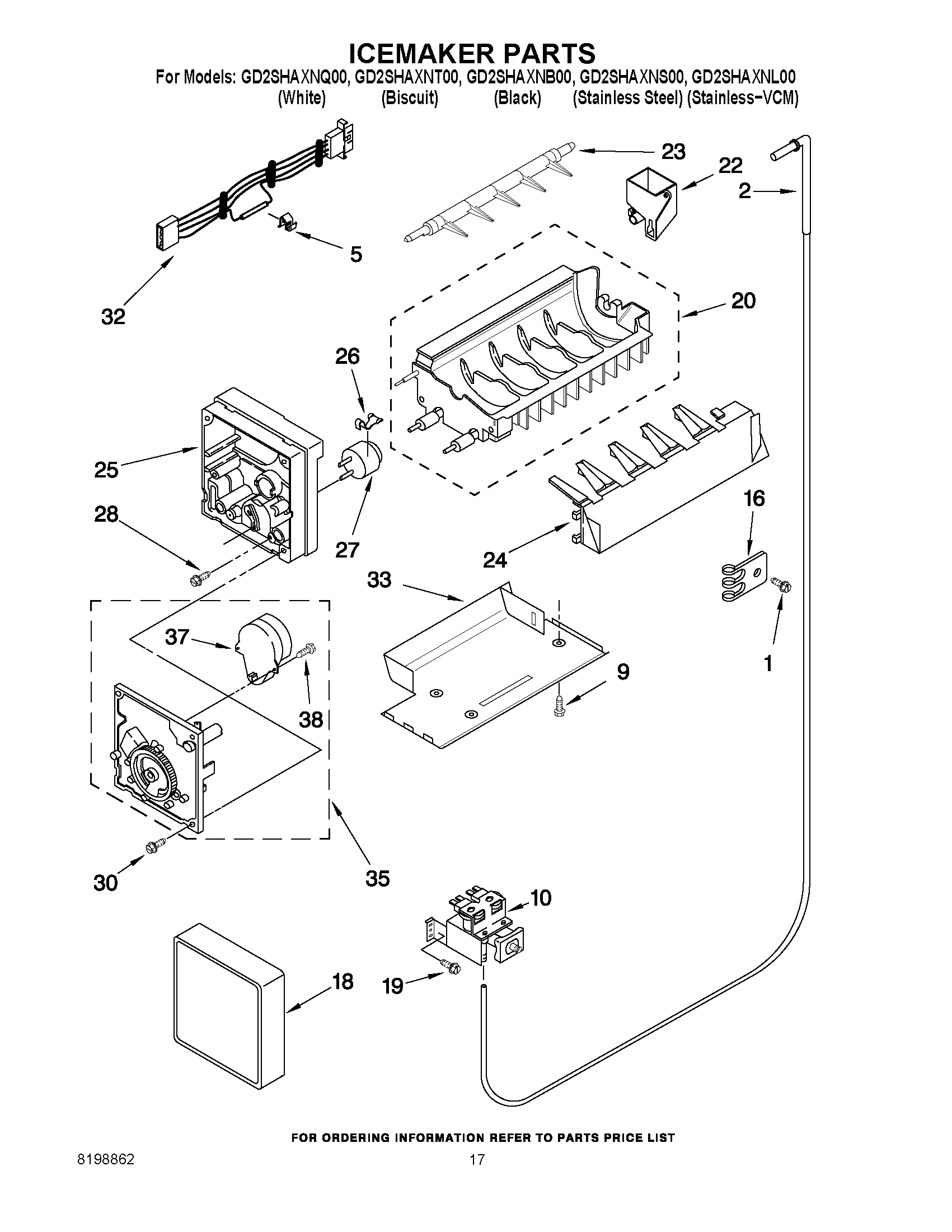10 - ICEMAKER PARTS