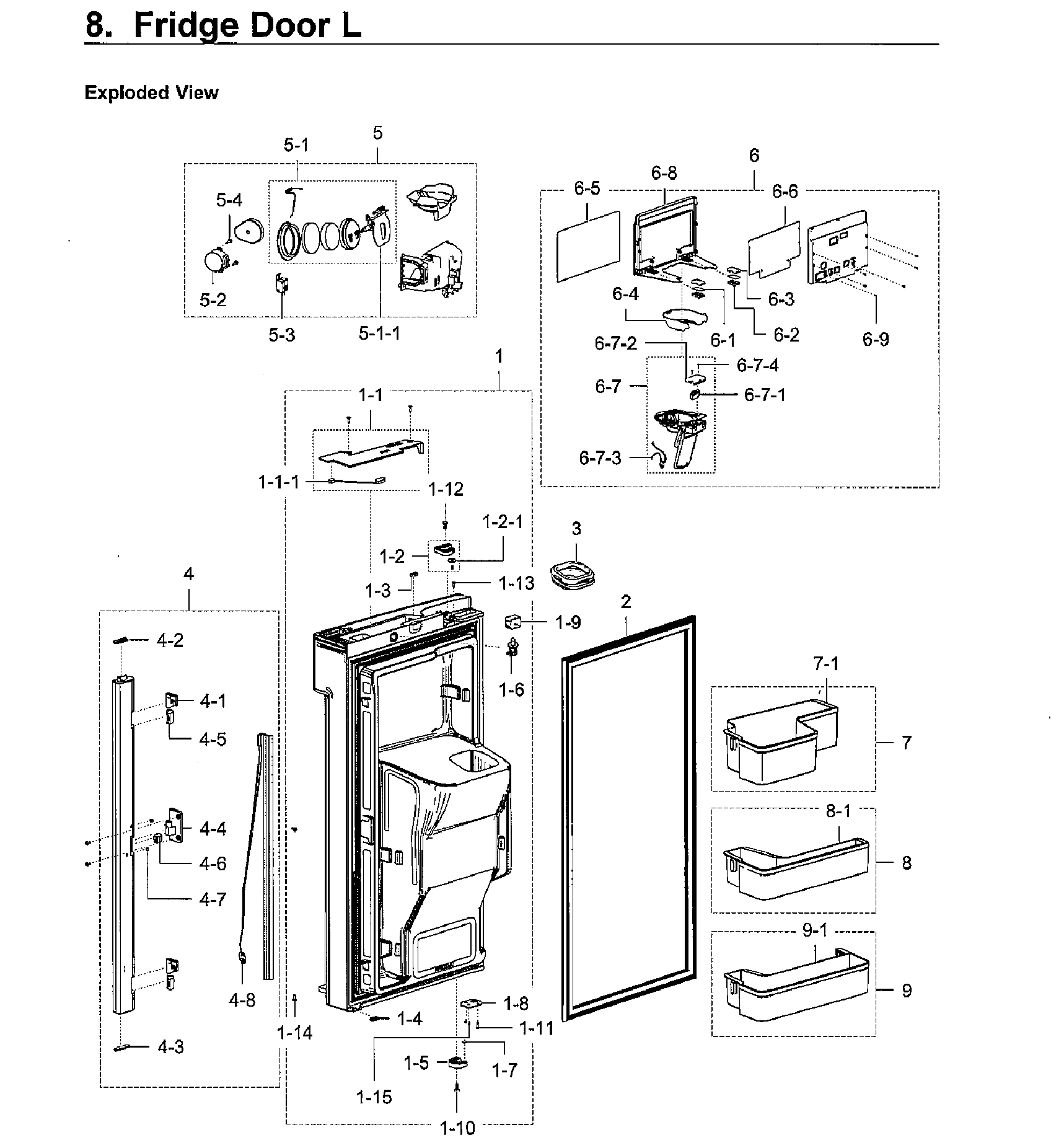 FRIDGE DOOR LT