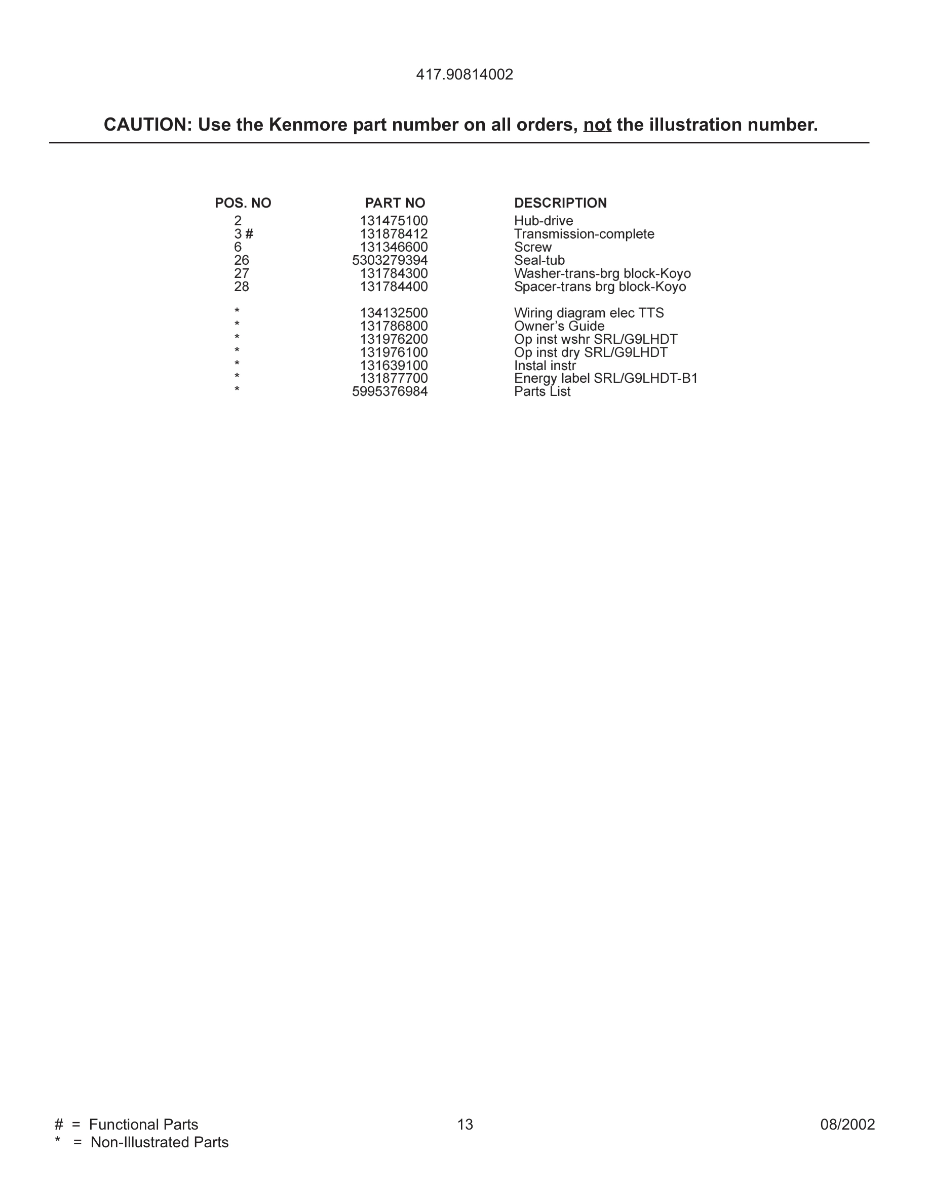 13 - WIRING DIAGRAM