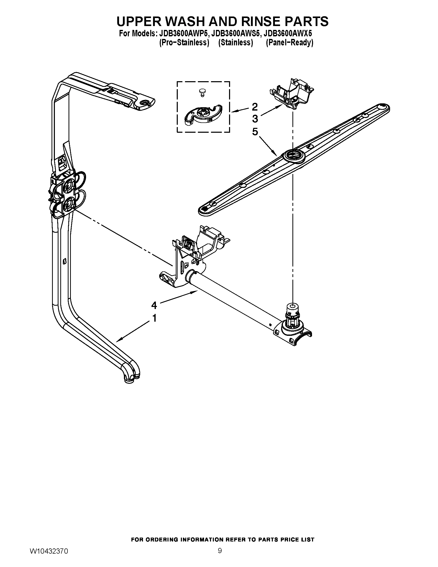 07 - UPPER WASH AND RINSE PARTS