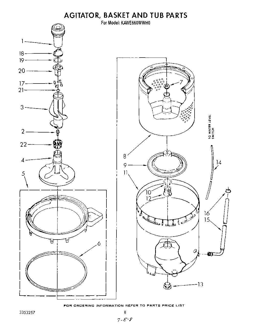 05 - AGITATOR, BASKET AND TUB