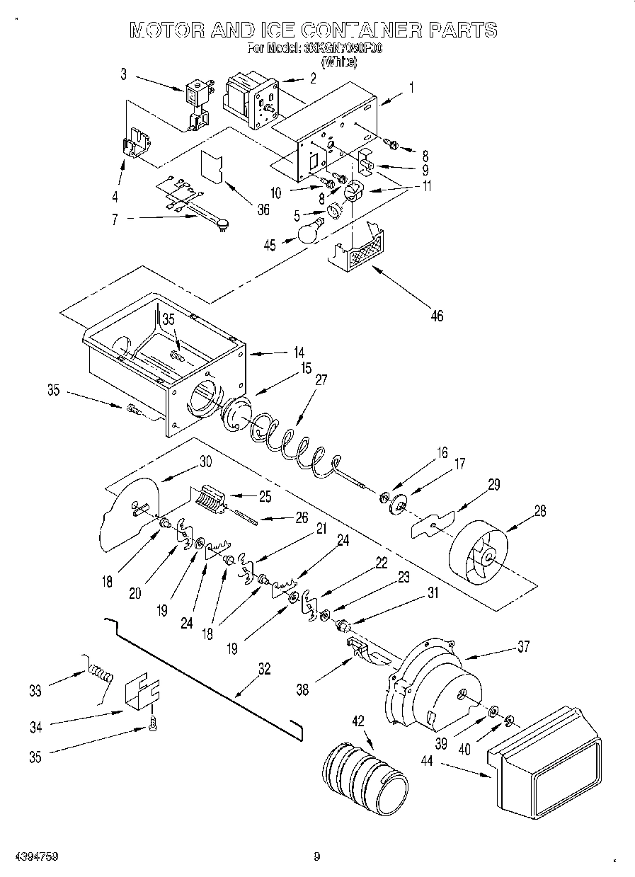 06 - MOTOR AND ICE CONTAINER