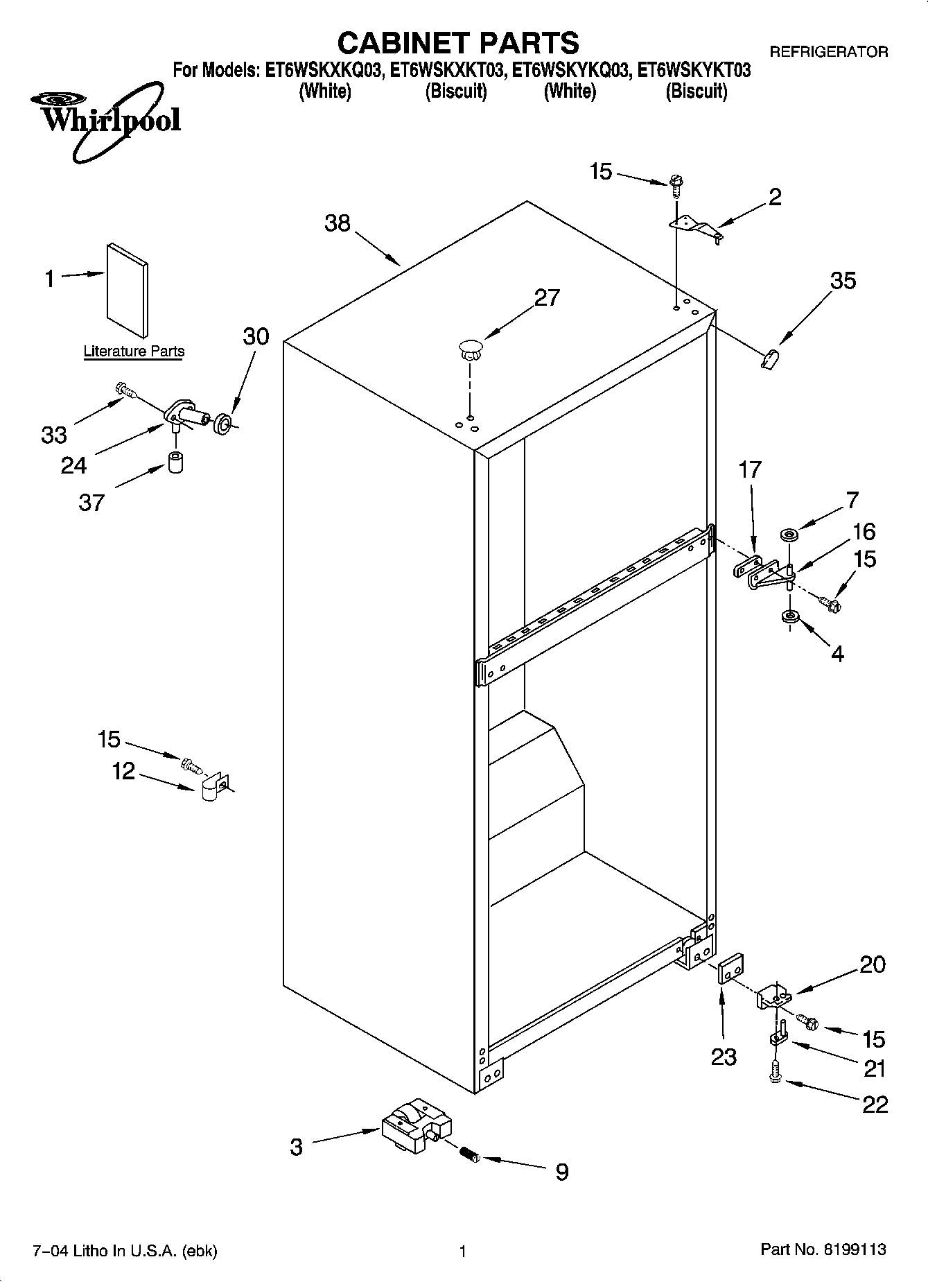 01 - CABINET PARTS