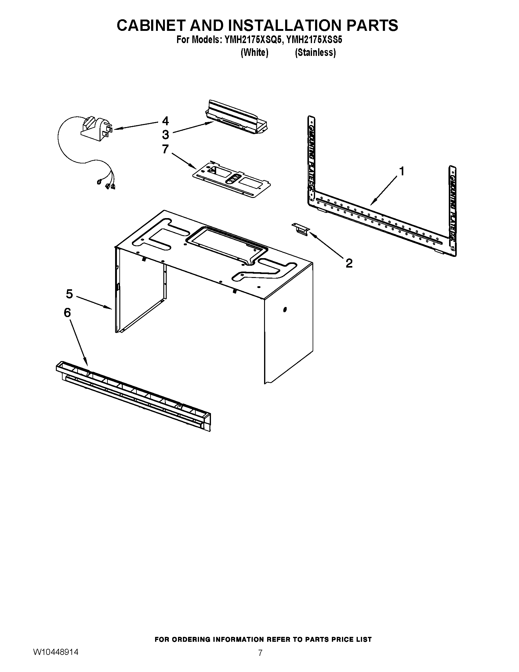 06 - CABINET AND INSTALLATION PARTS