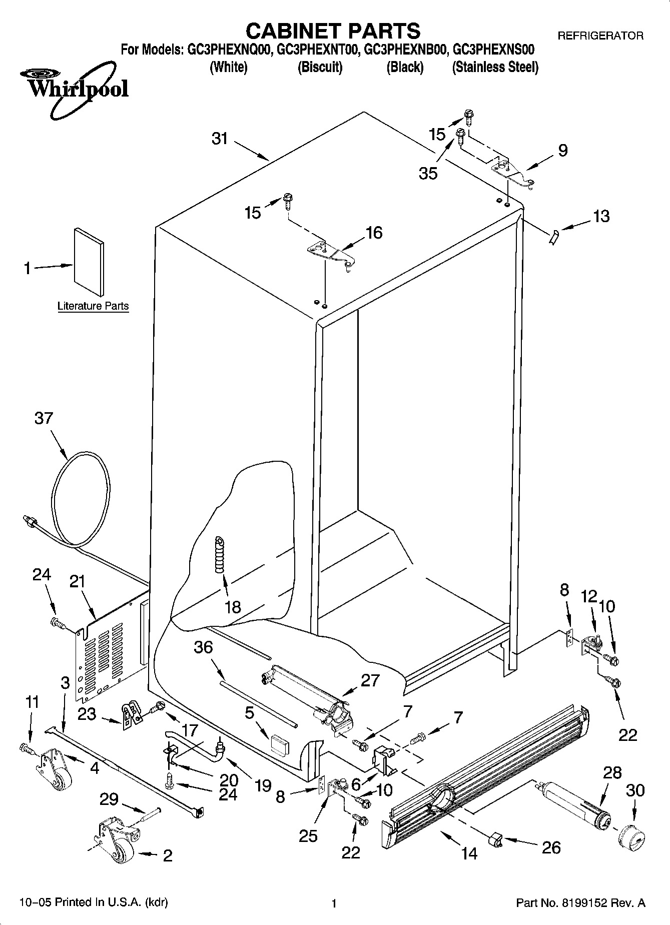 01 - CABINET PARTS