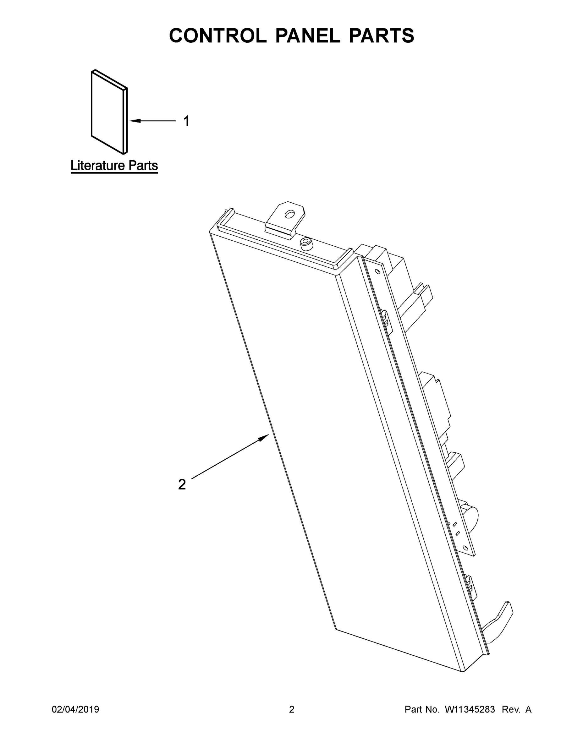 02 - CONTROL PANEL PARTS