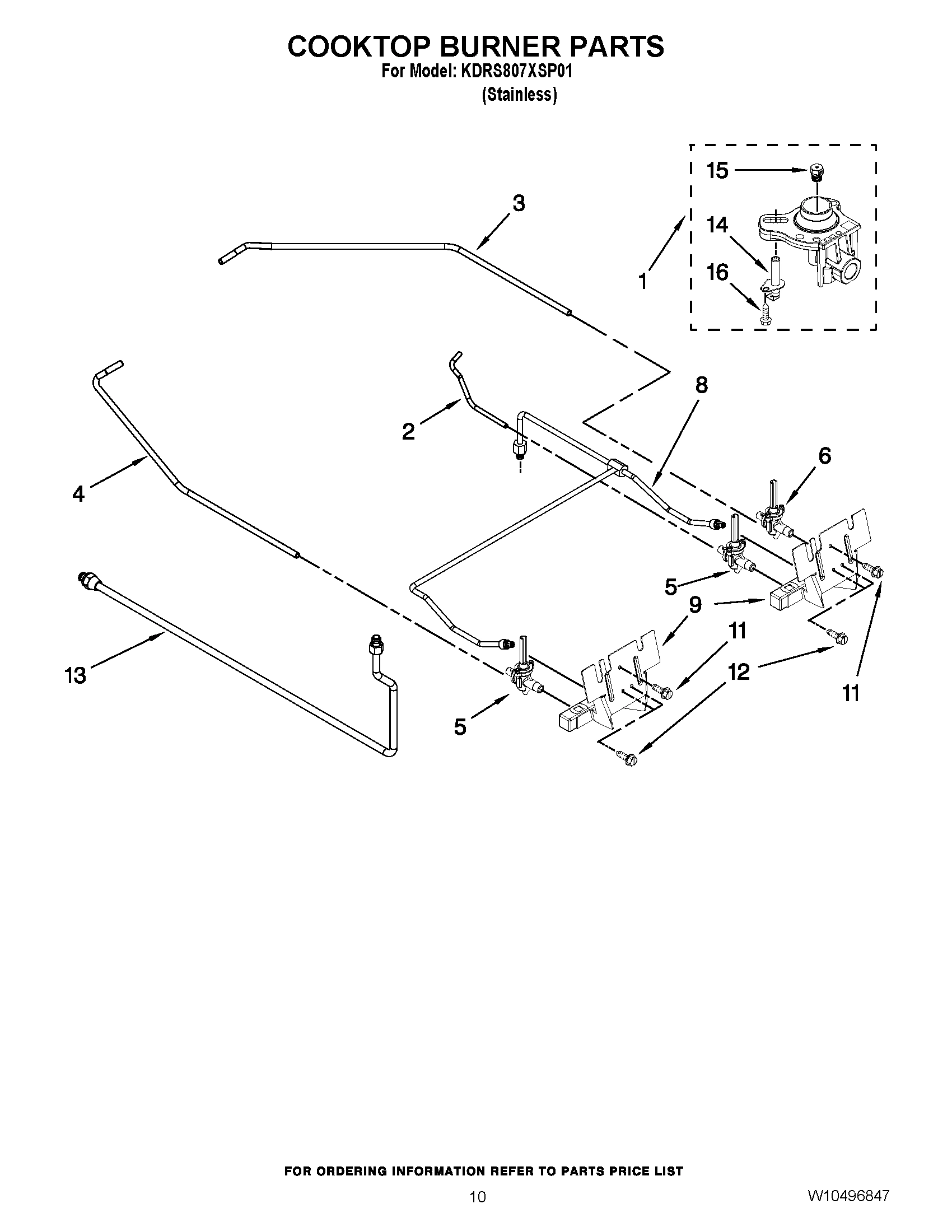07 - COOKTOP BURNER PARTS