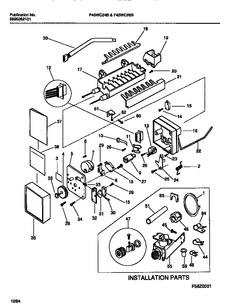 15 - ICE MAKER COMPONENTS & INSTALLATIO