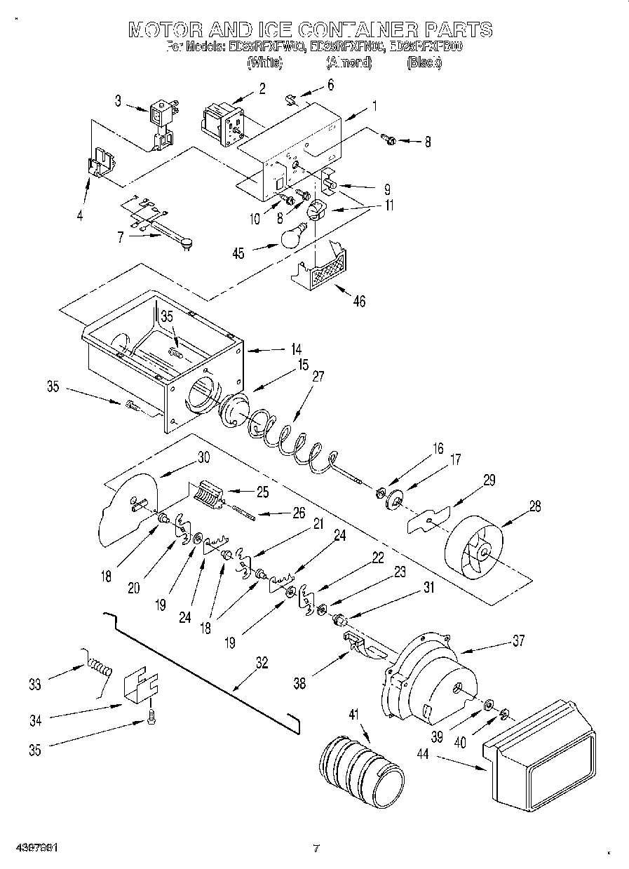 05 - MOTOR AND ICE CONTAINER