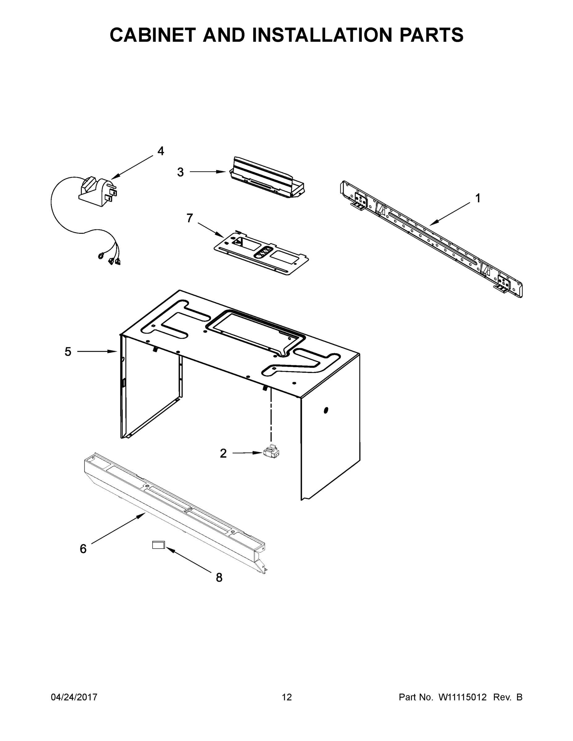 07 - CABINET AND INSTALLATION PARTS