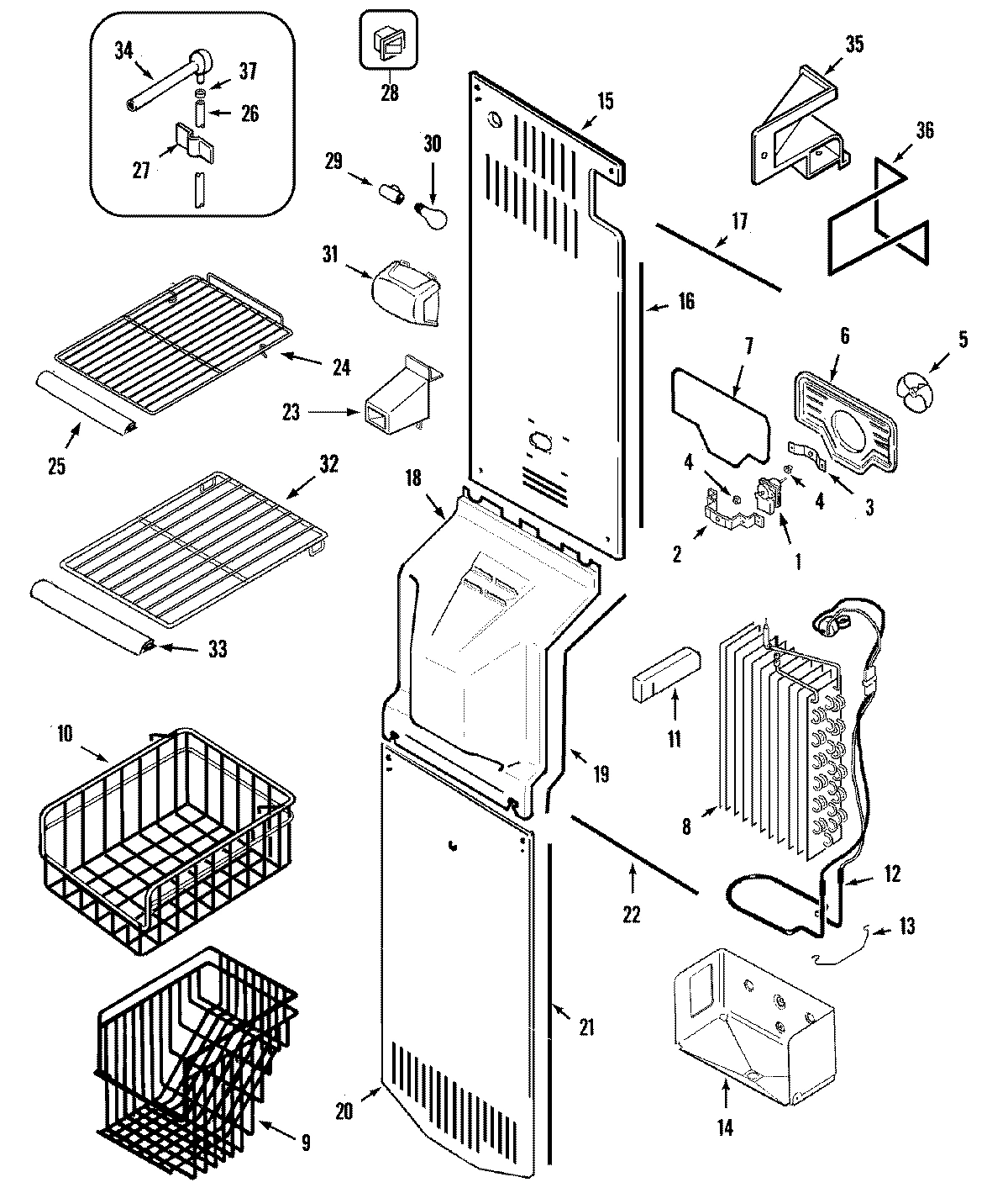 04 - FREEZER COMPARTMENT (GZ2727GEHQ)