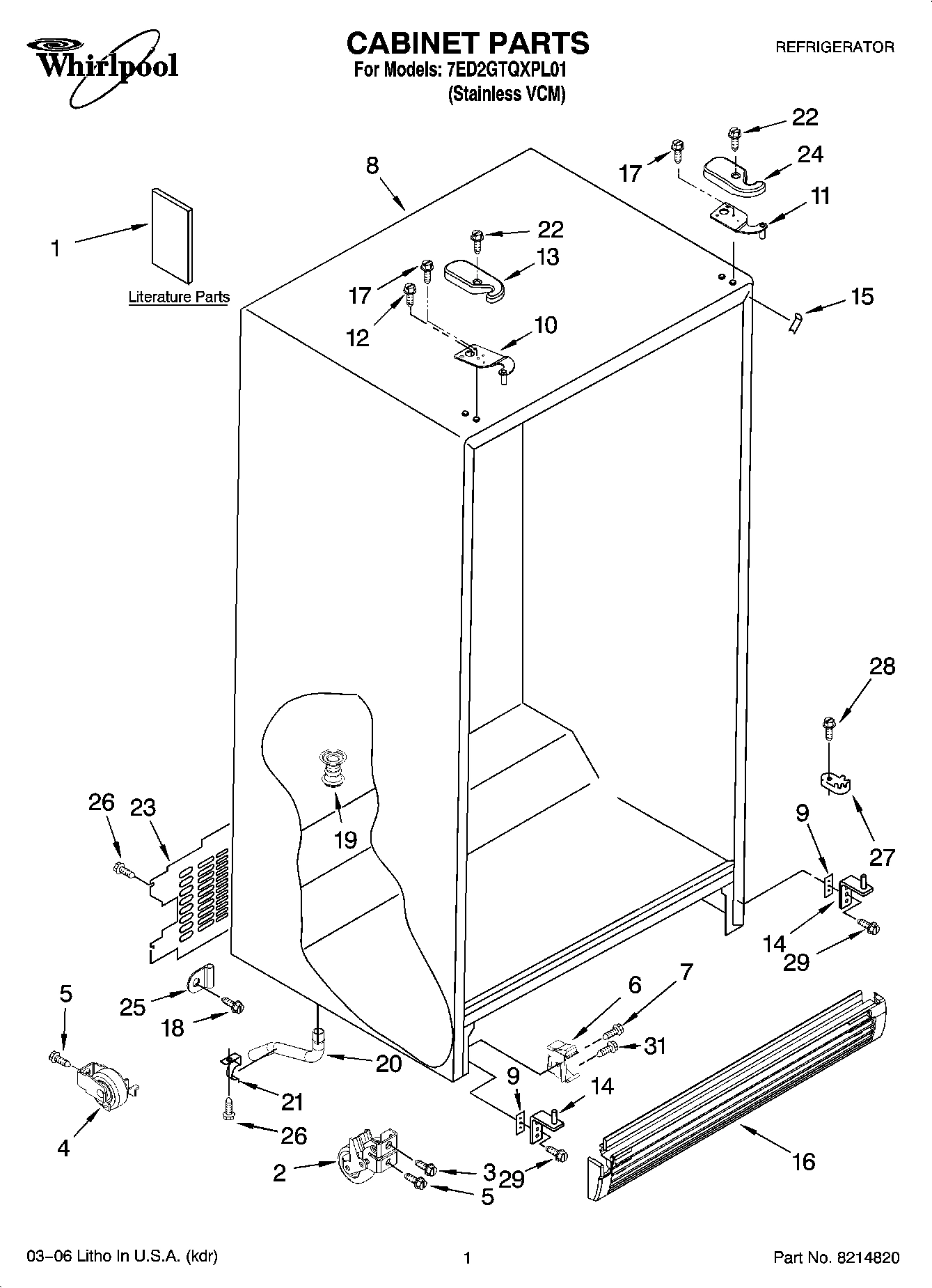 01 - CABINET PARTS