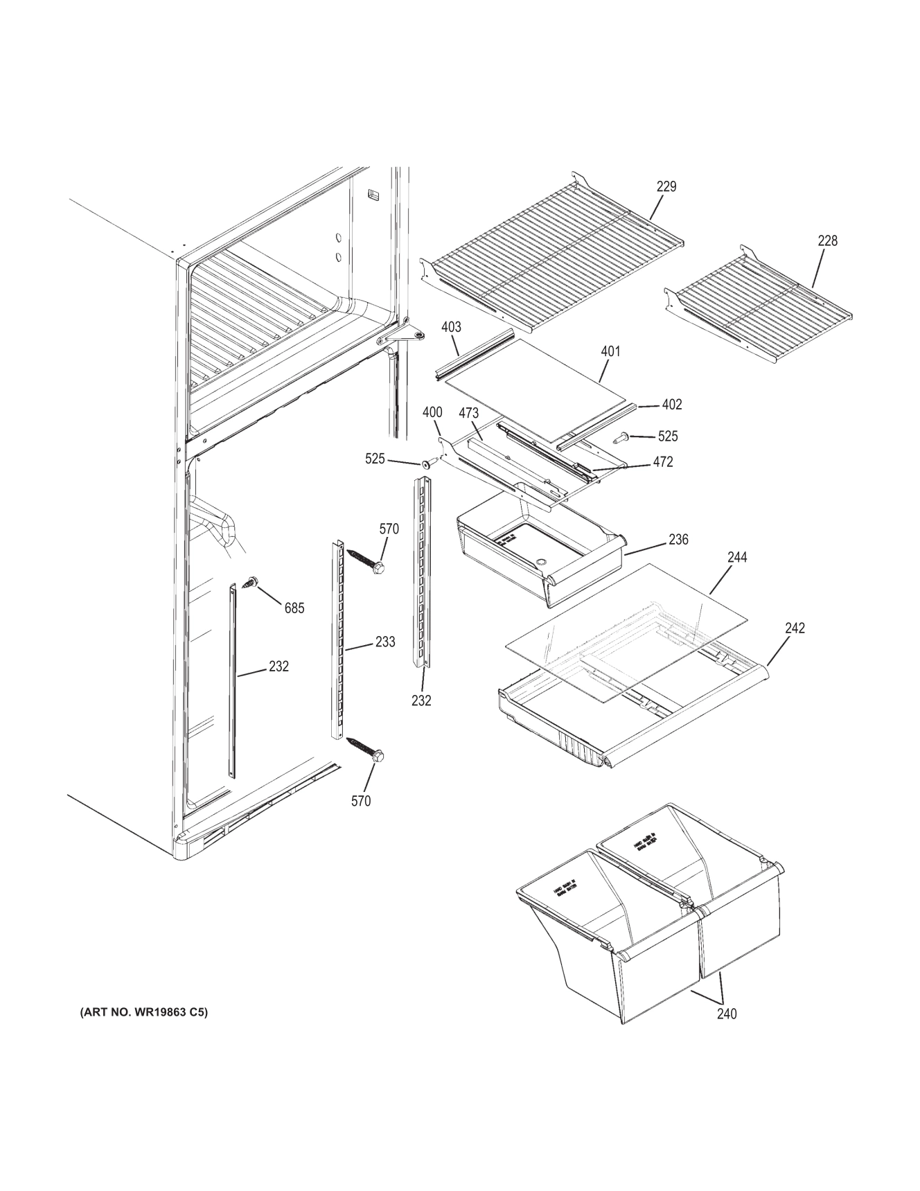 FRESH FOOD SHELVES