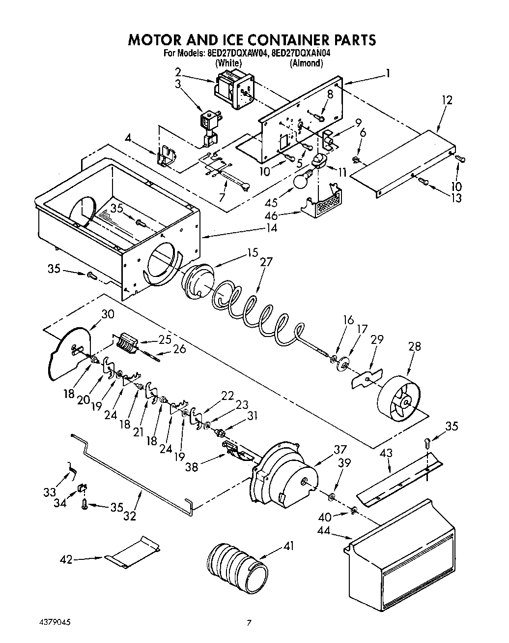 05 - MOTOR AND ICE CONTAINER