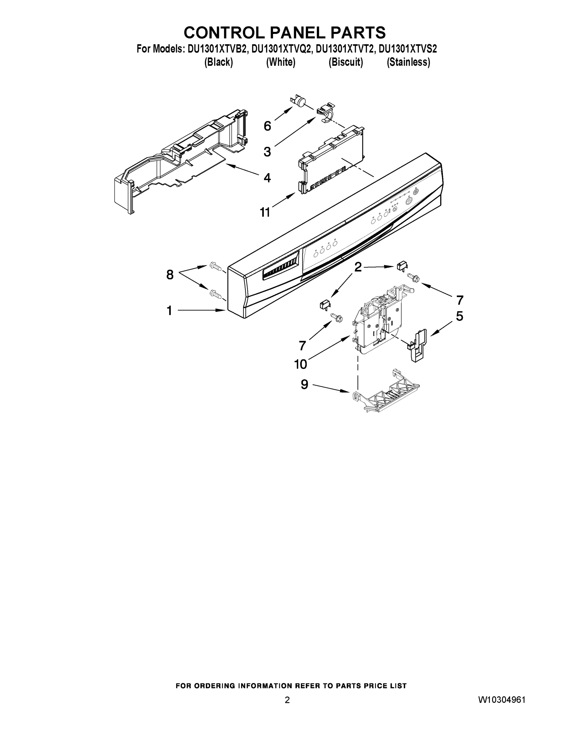 02 - CONTROL PANEL PARTS
