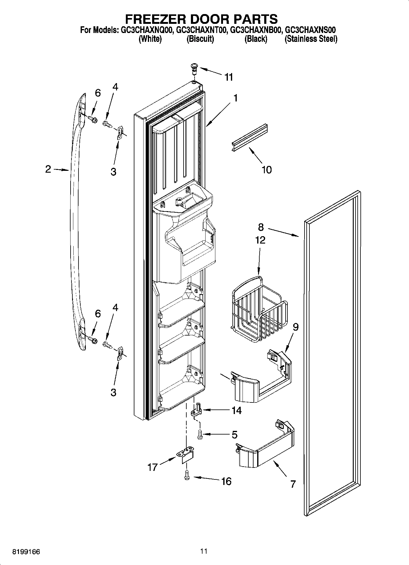 07 - FREEZER DOOR PARTS