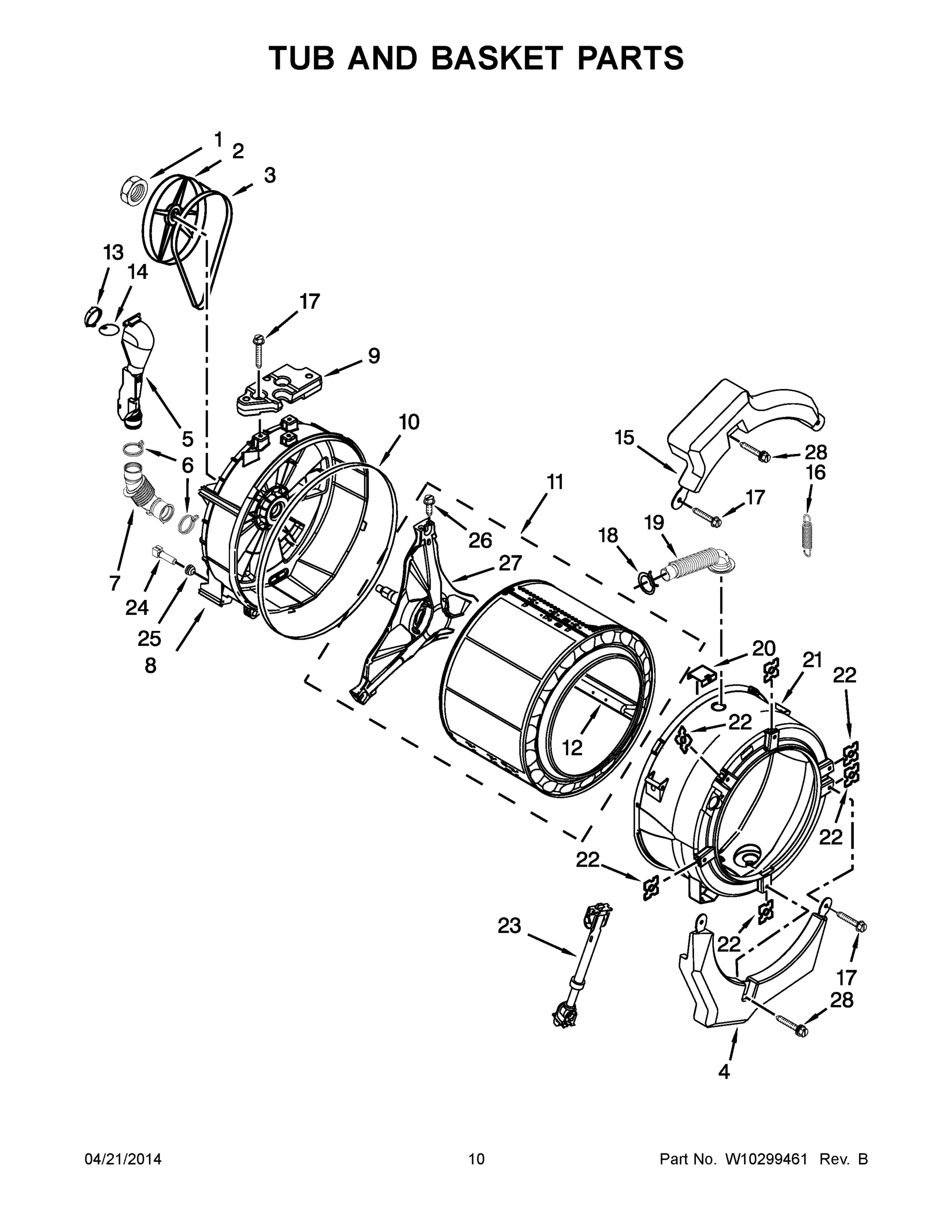 06 - TUB AND BASKET PARTS