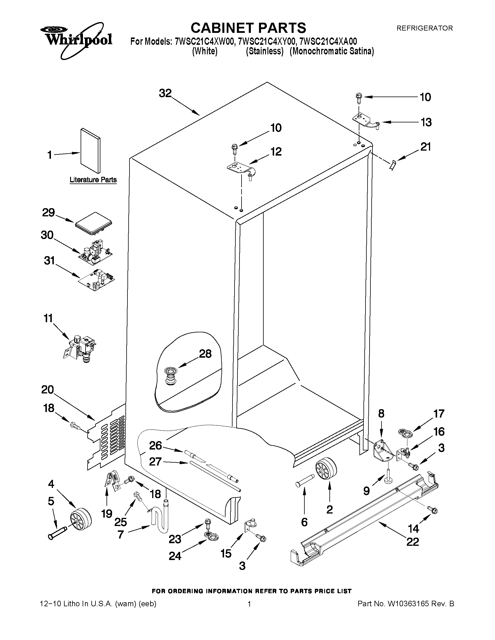 01 - CABINET PARTS