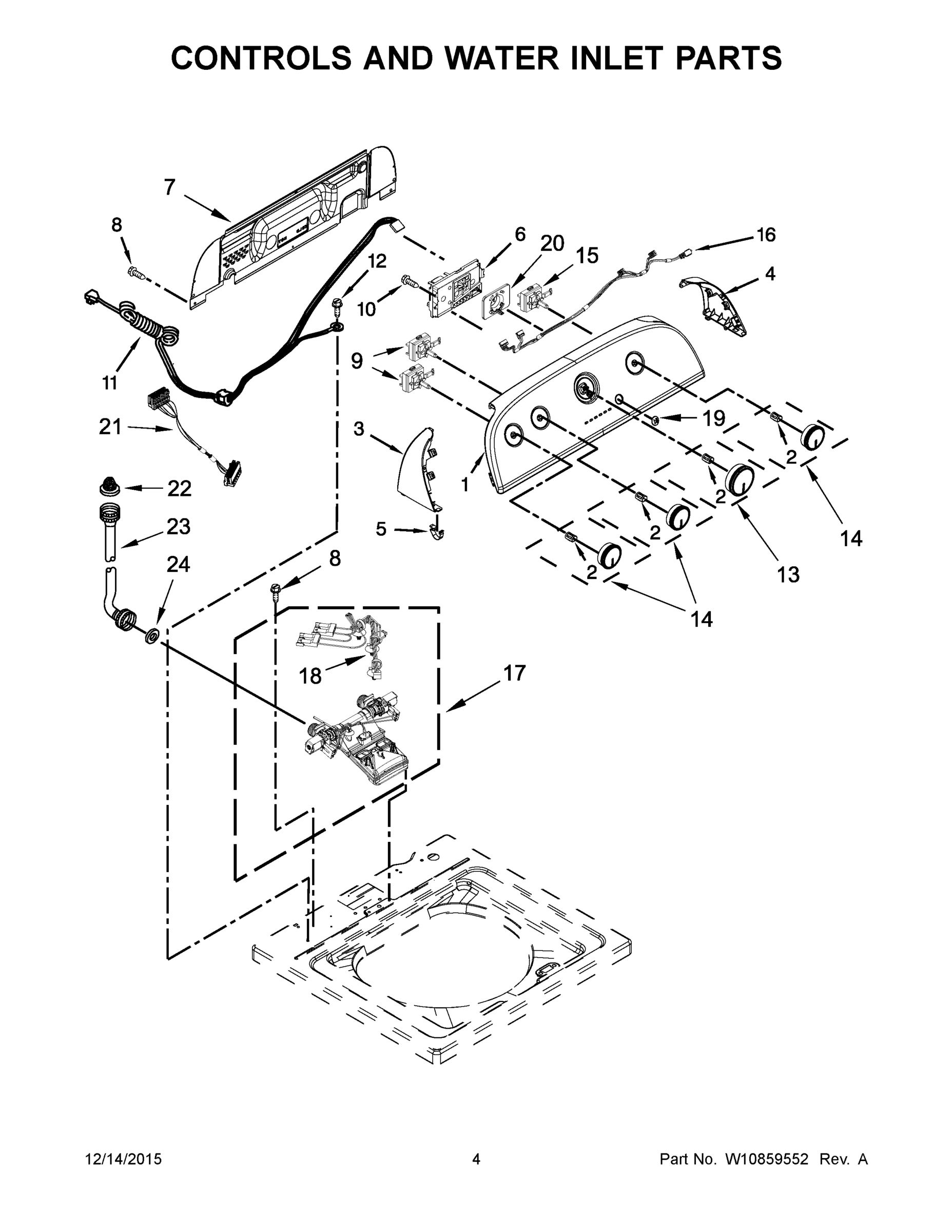 03 - CONTROLS AND WATER INLET PARTS