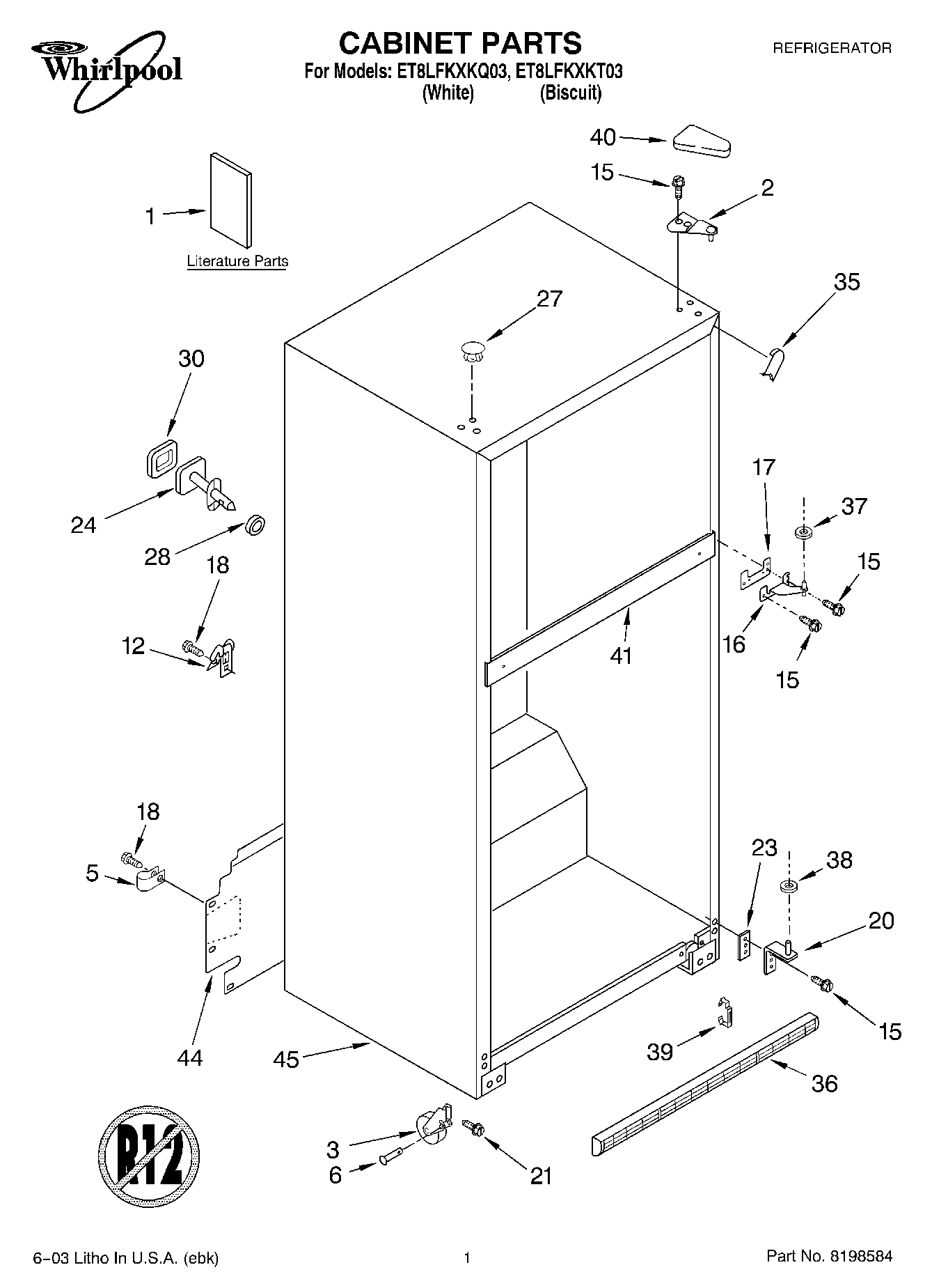 01 - CABINET PARTS