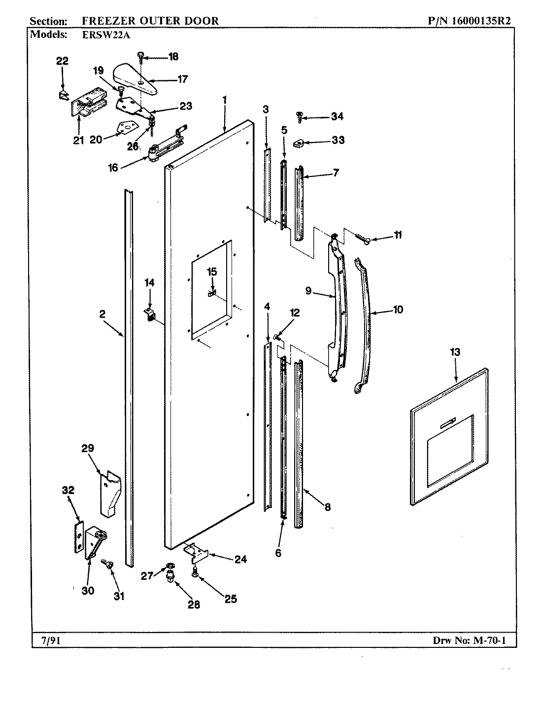 03 - FREEZER OUTER DOOR