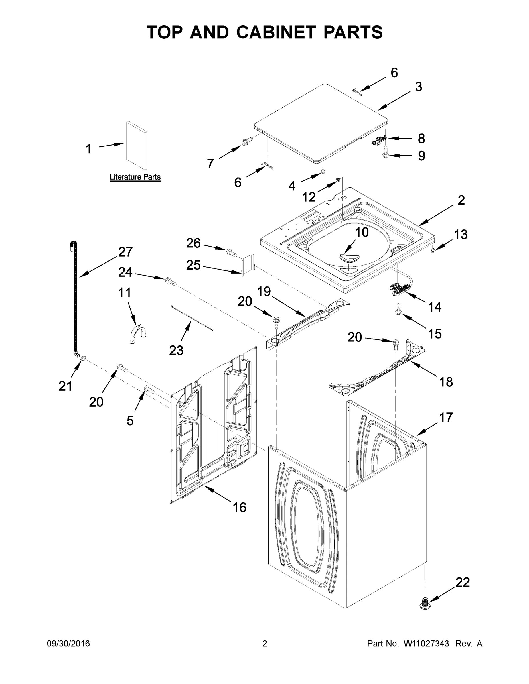 02 - TOP AND CABINET PARTS