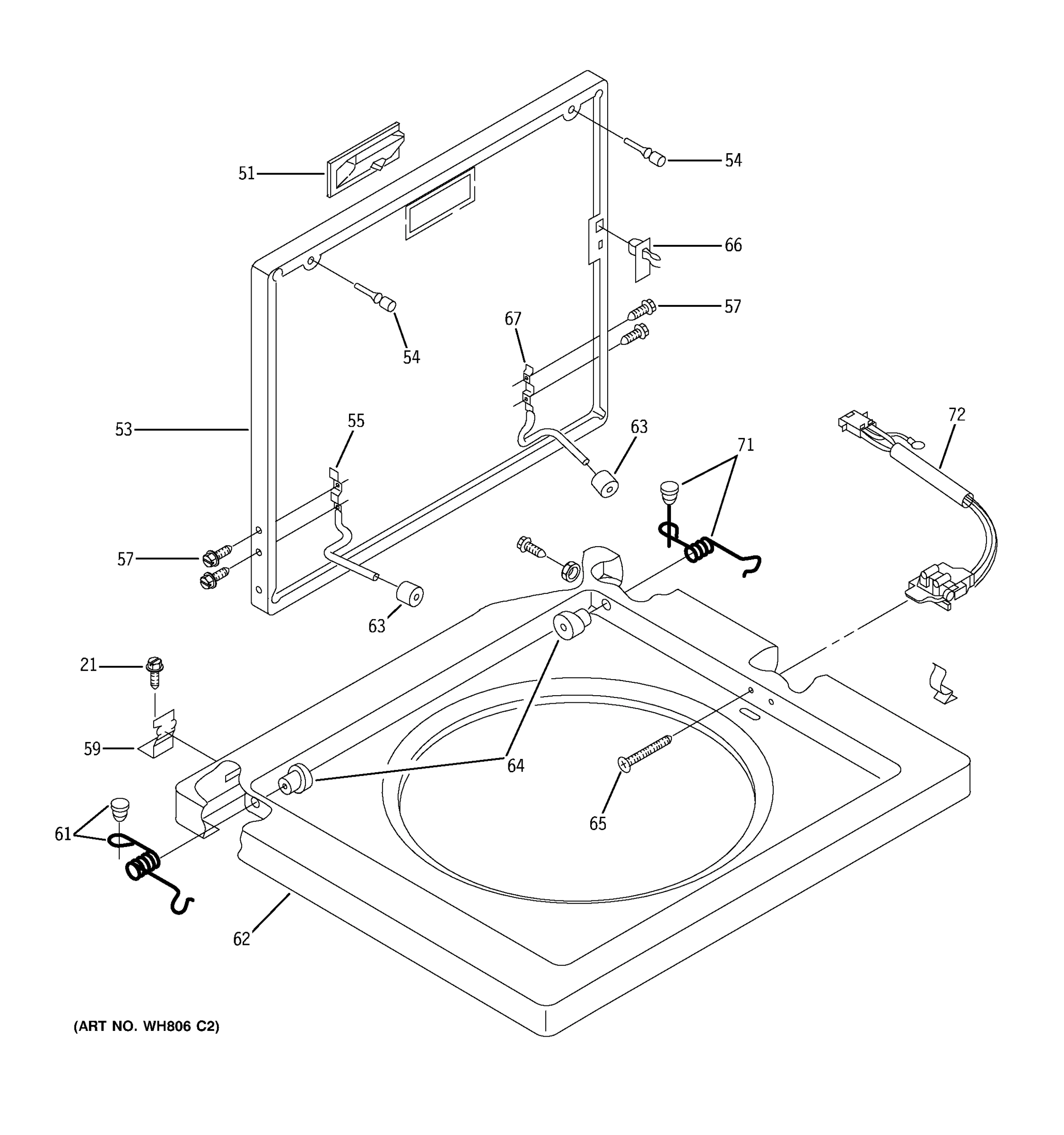 WASHER TOP & LID