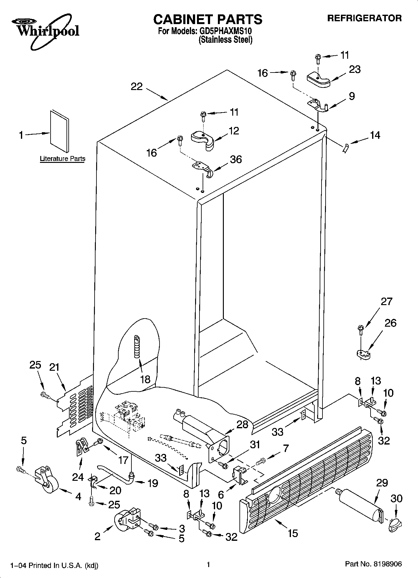 01 - CABINET PARTS
