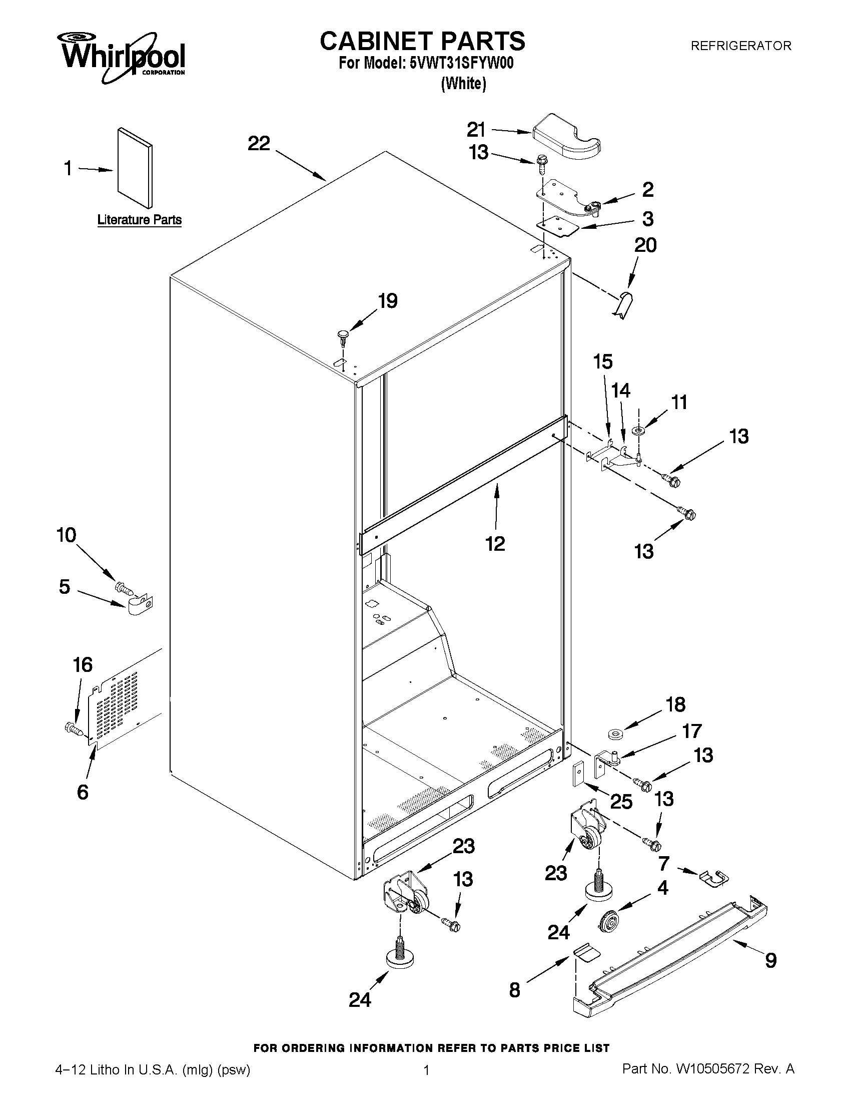 01 - CABINET PARTS
