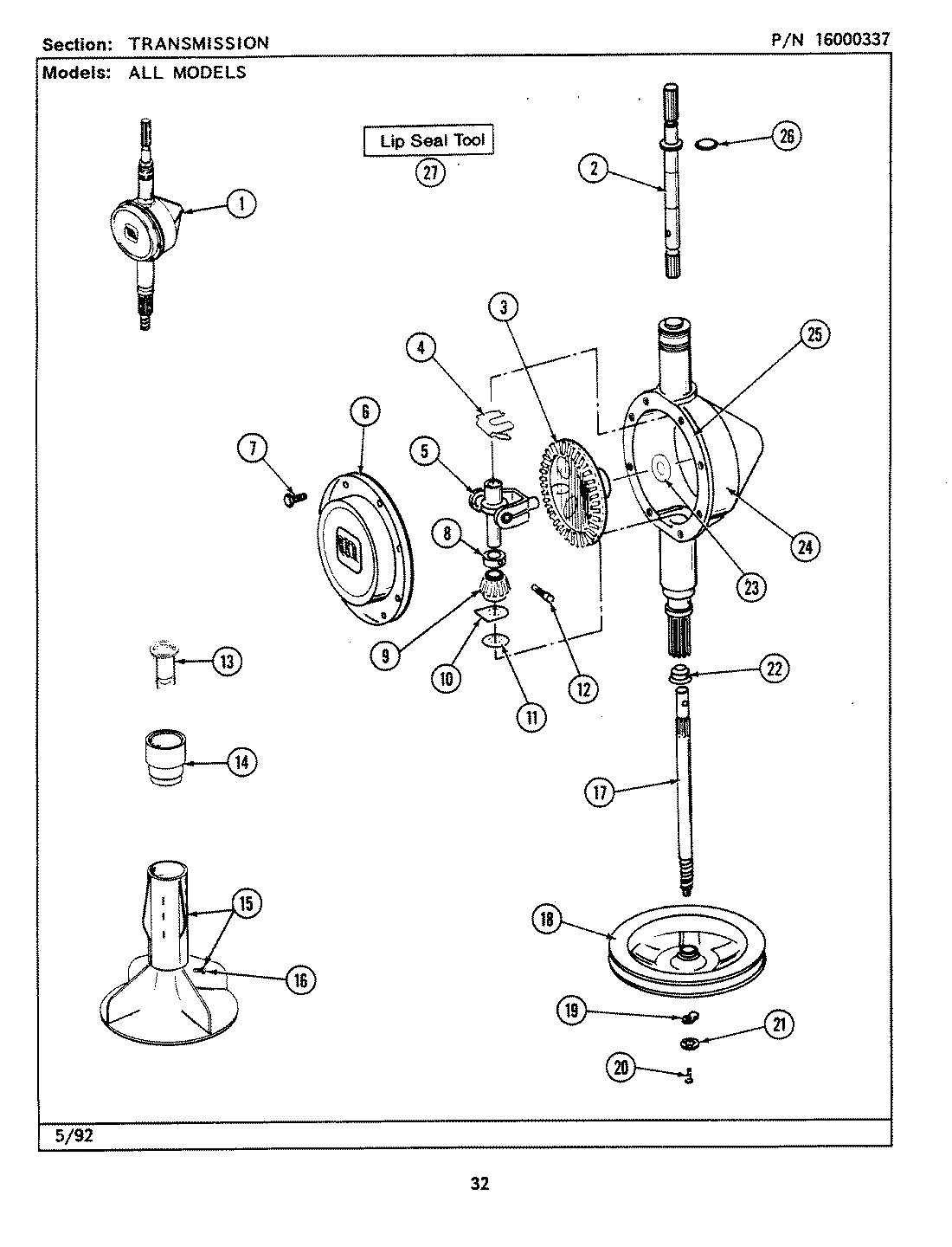 14 - TRANSMISSION (LSE7800ADW,ADL,ACW,ACL)