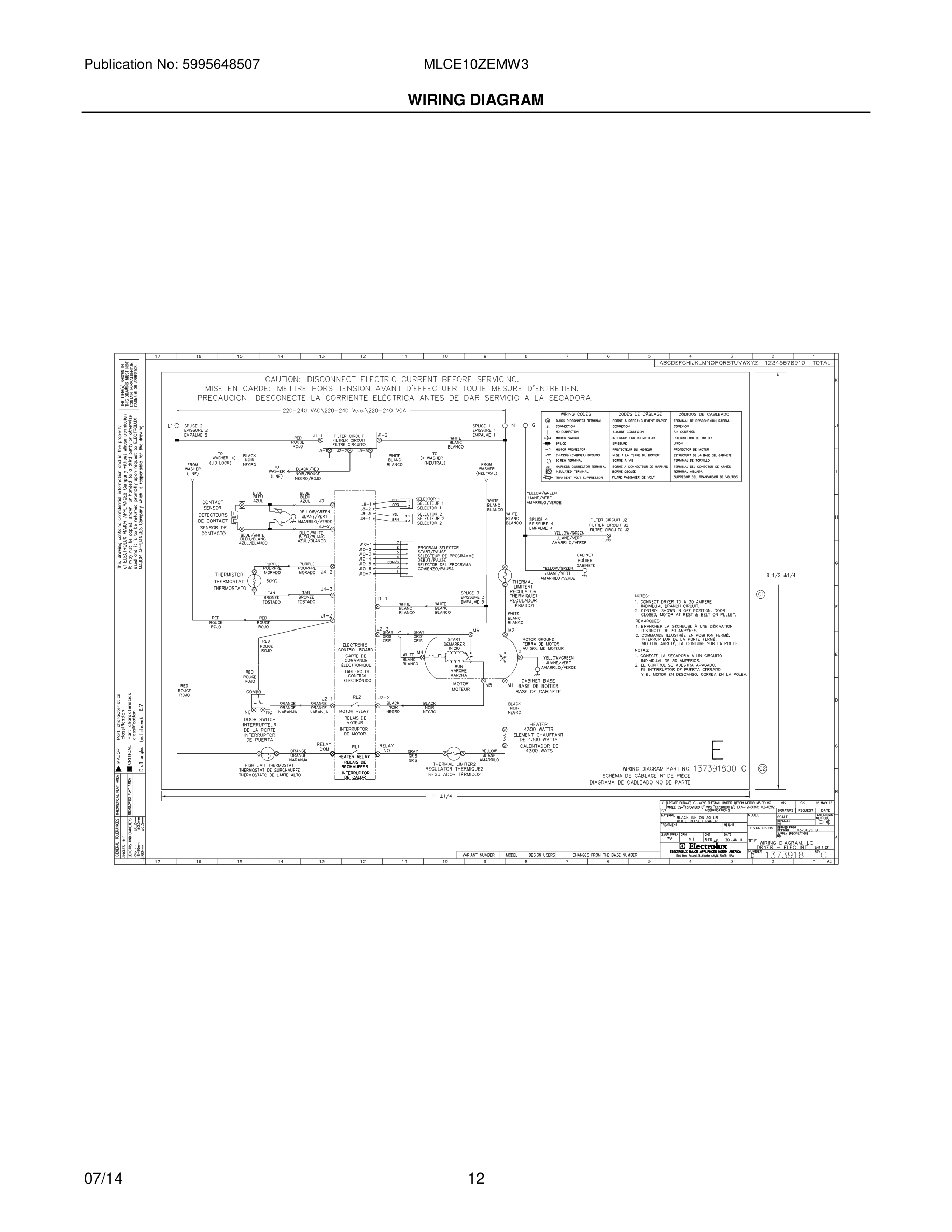 12 - WIRING DIAGRAM