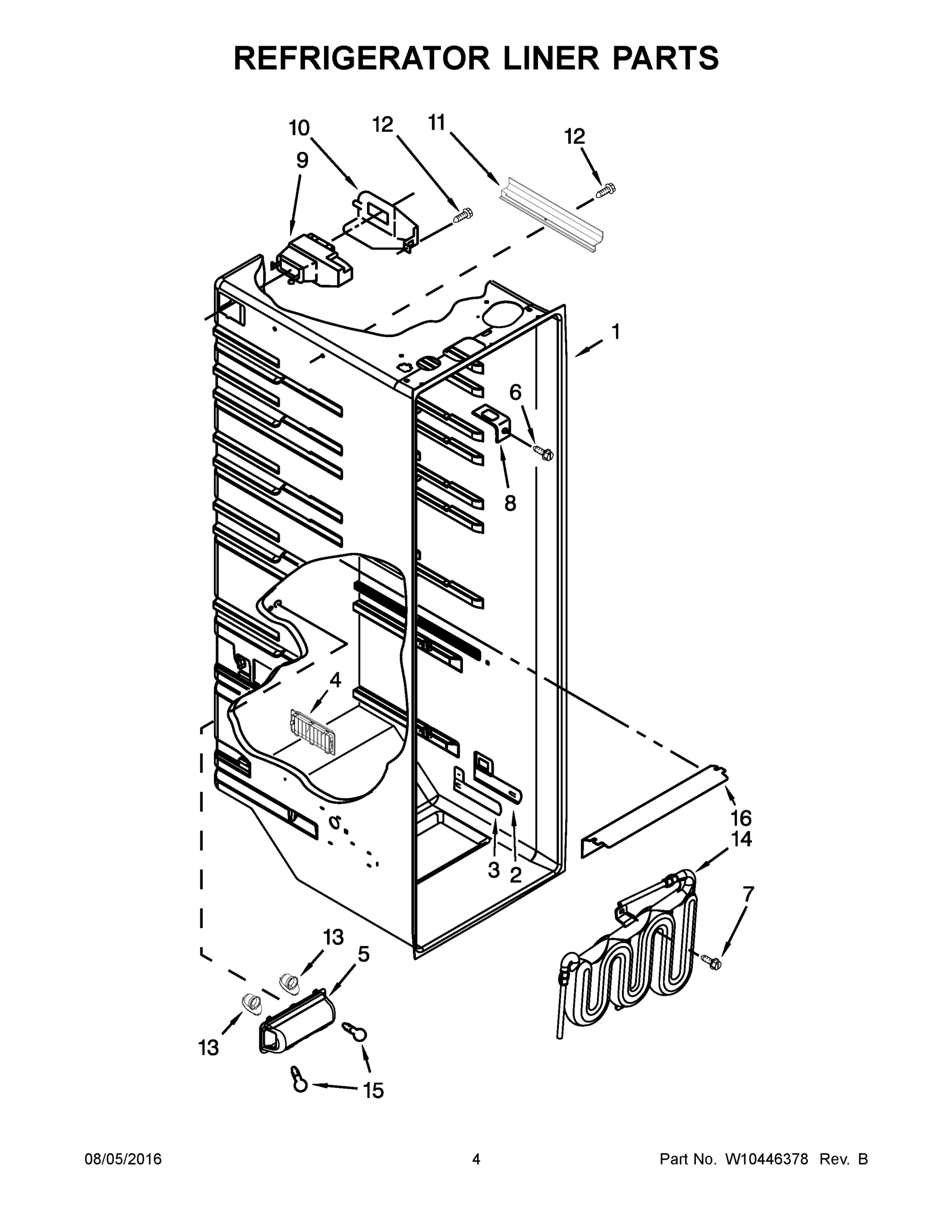 03 - REFRIGERATOR LINER PARTS