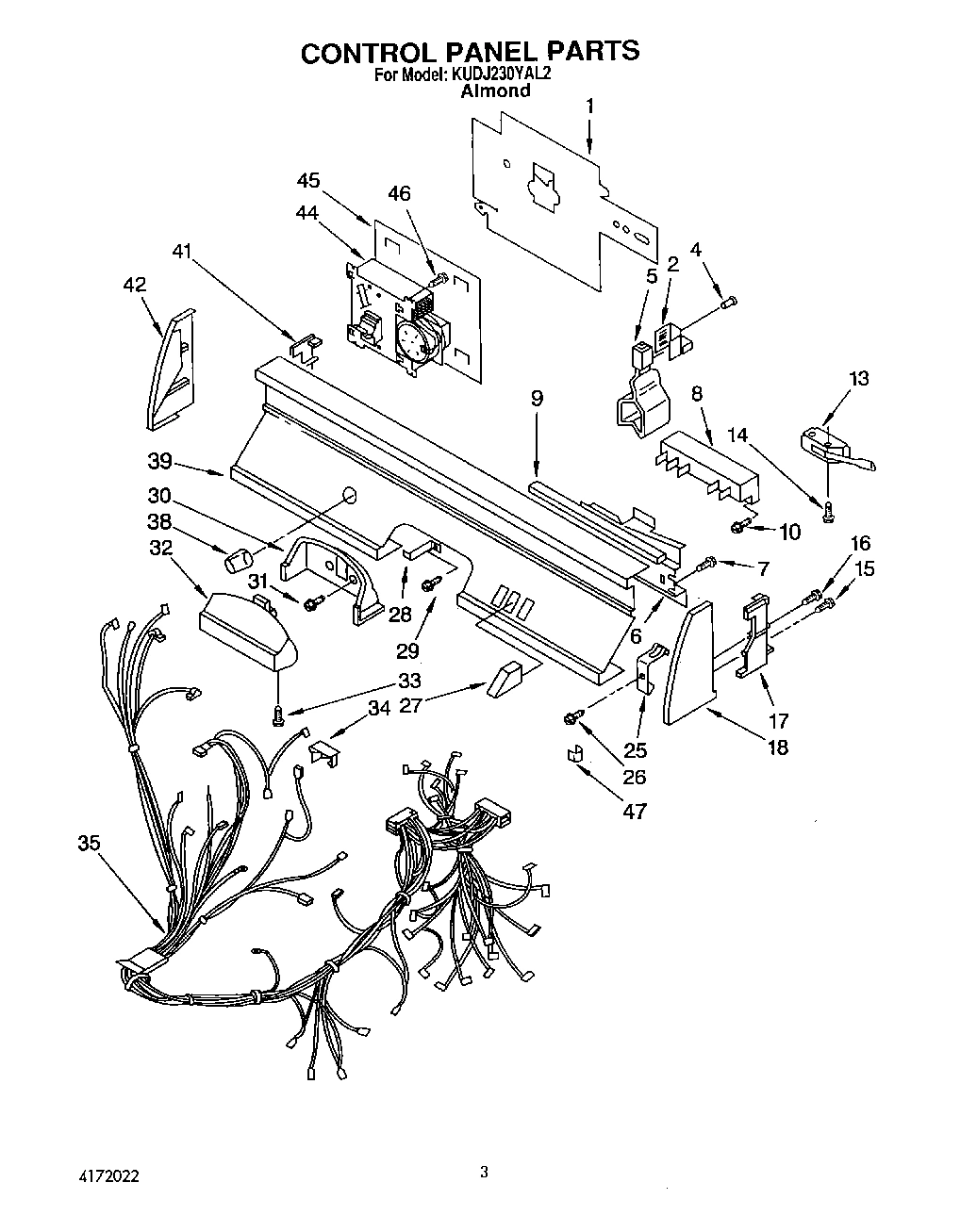03 - CONTROL PANEL, LIT/OPTIONAL