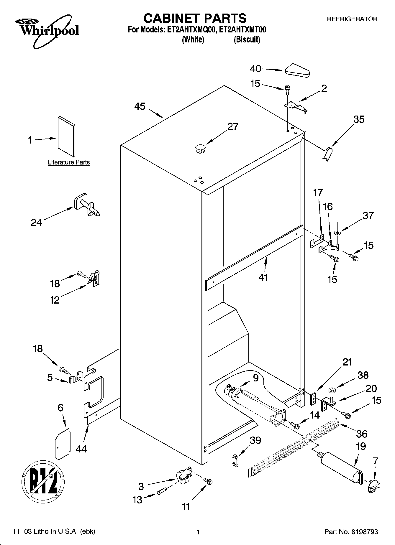 01 - CABINET PARTS