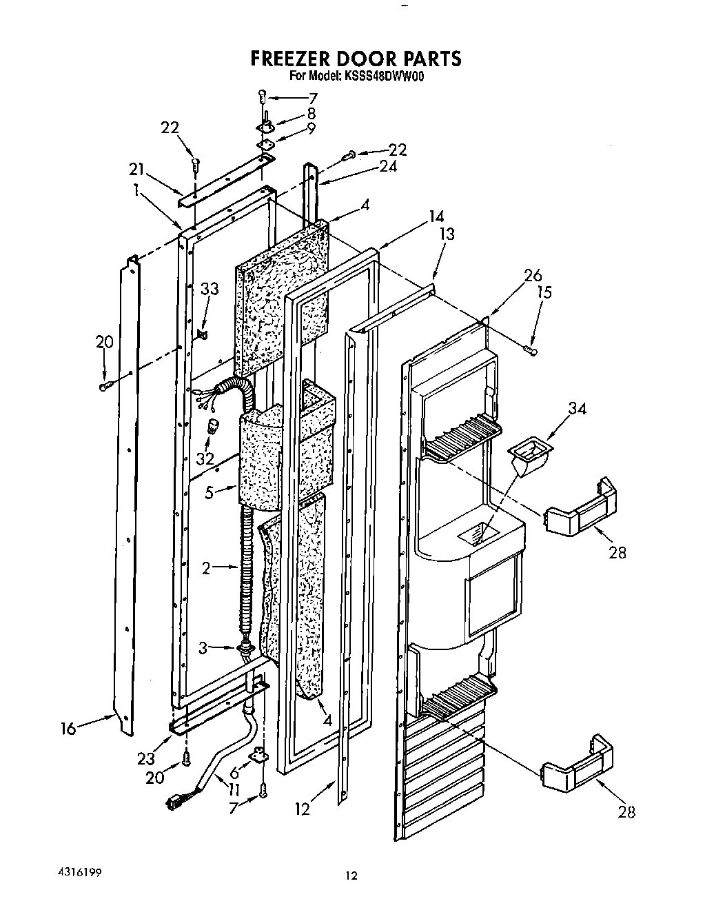 11 - FREEZER DOOR