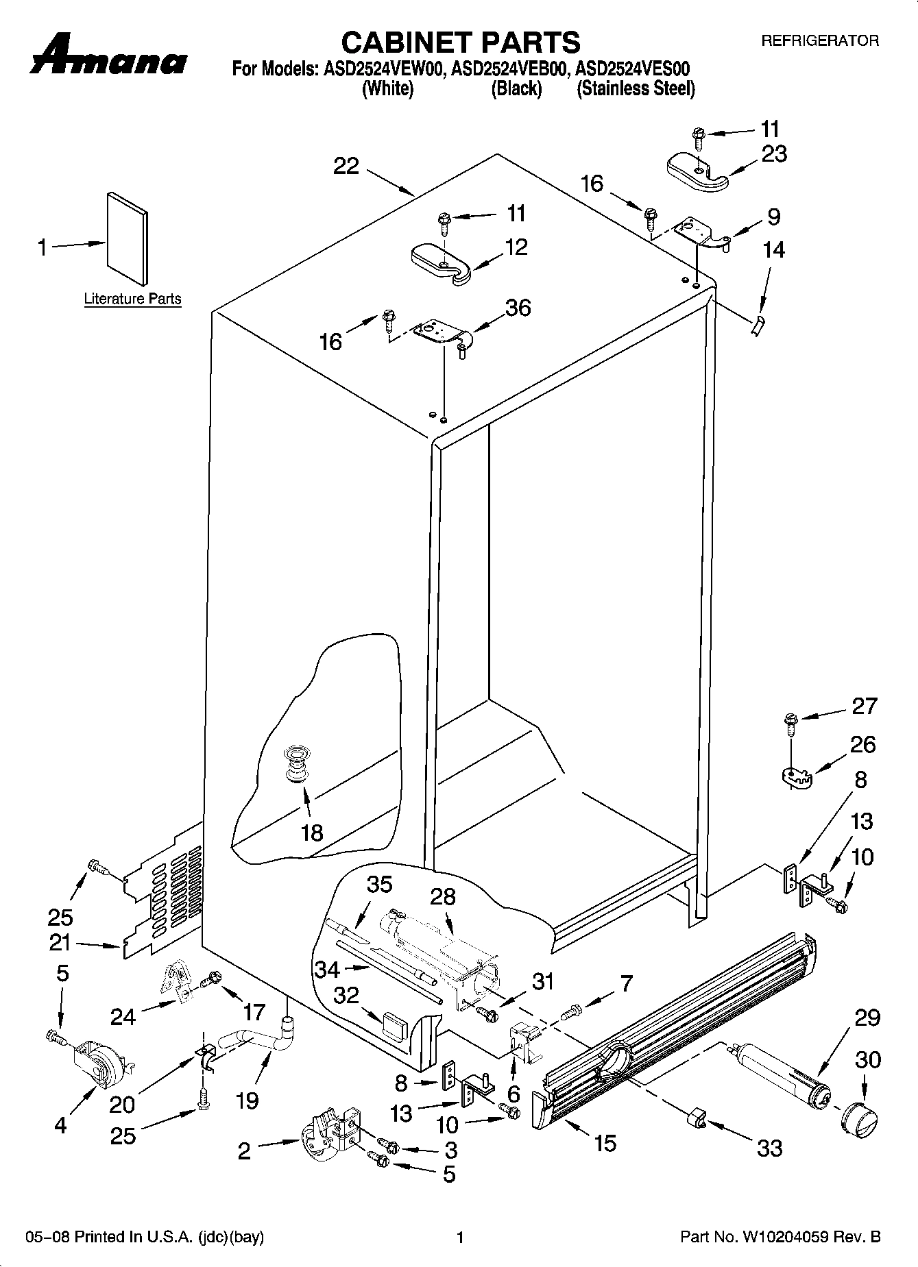 01 - CABINET PARTS