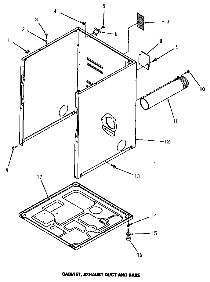 03 - CABINET, EXHAUST DUCT & BASE