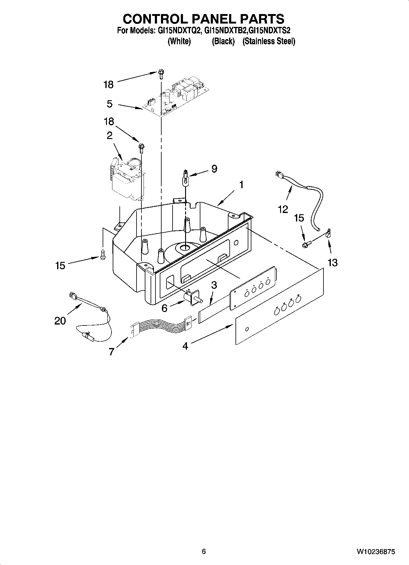 04 - CONTROL PANEL PARTS