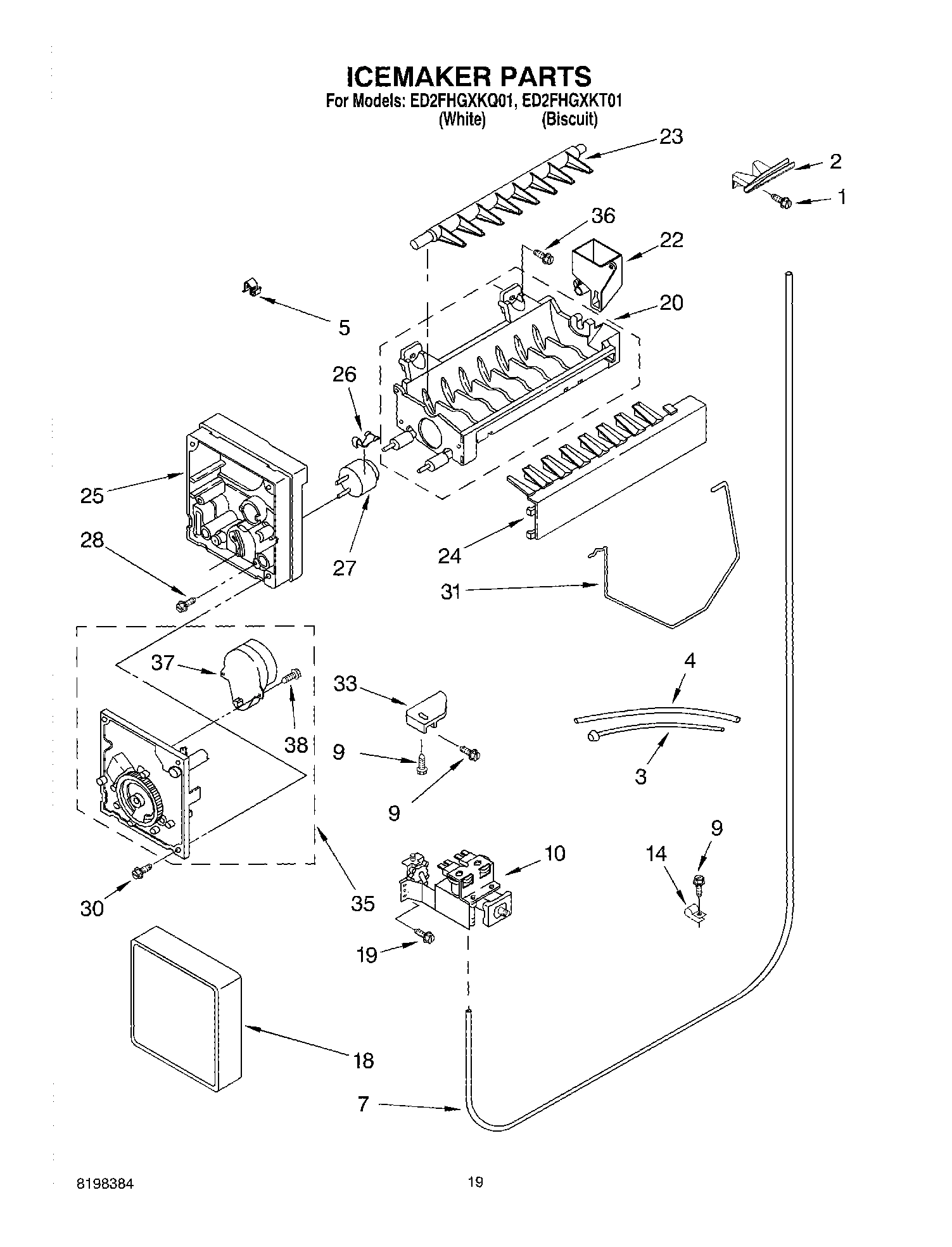 12 - ICE MAKER, OPTIONAL