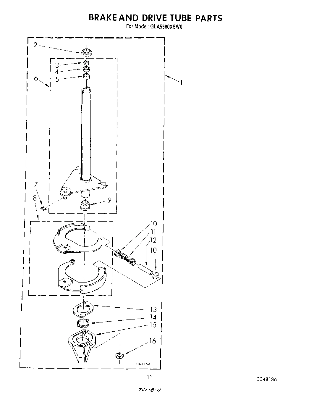 09 - BRAKE AND DRIVE TUBE