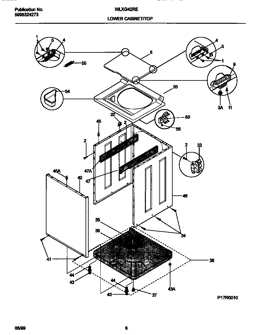 05 - P17R0010 WSHR CAB,TOP