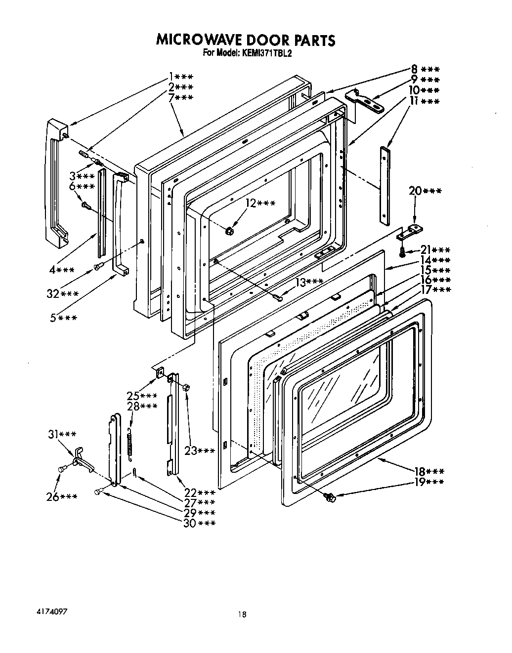 13 - MICROWAVE DOOR